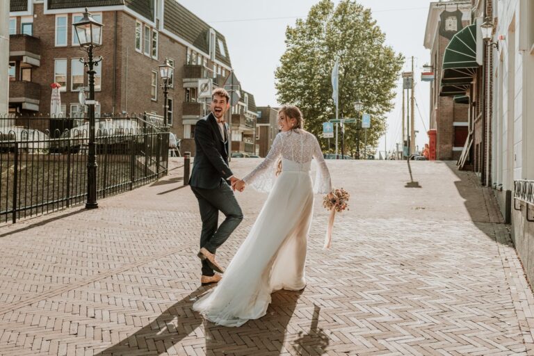 Getting married in a Thrift shop in Maassluis, The Netherlands.